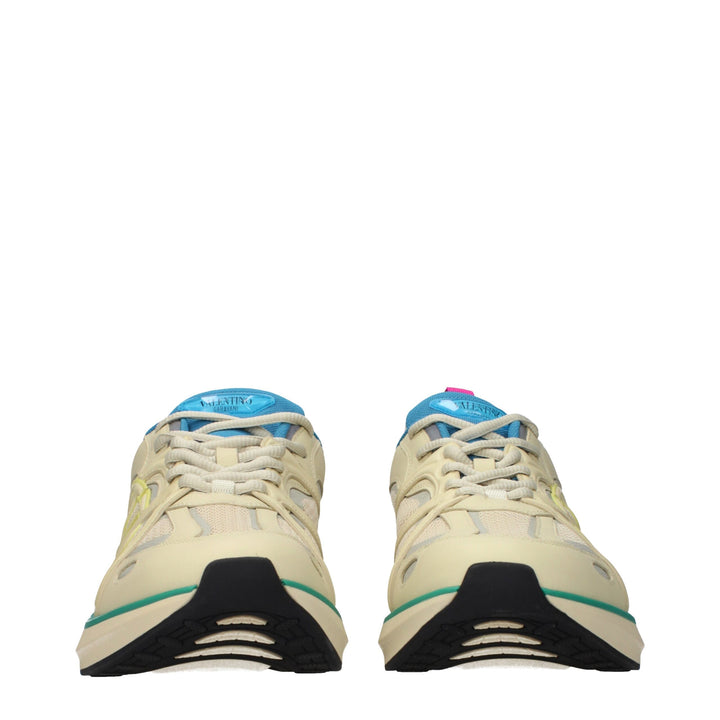 Valentino Garavani Beige Fabric Athletic Sneakers